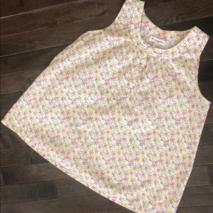 Girls Tucker + Tate flowered sleeveless blouse